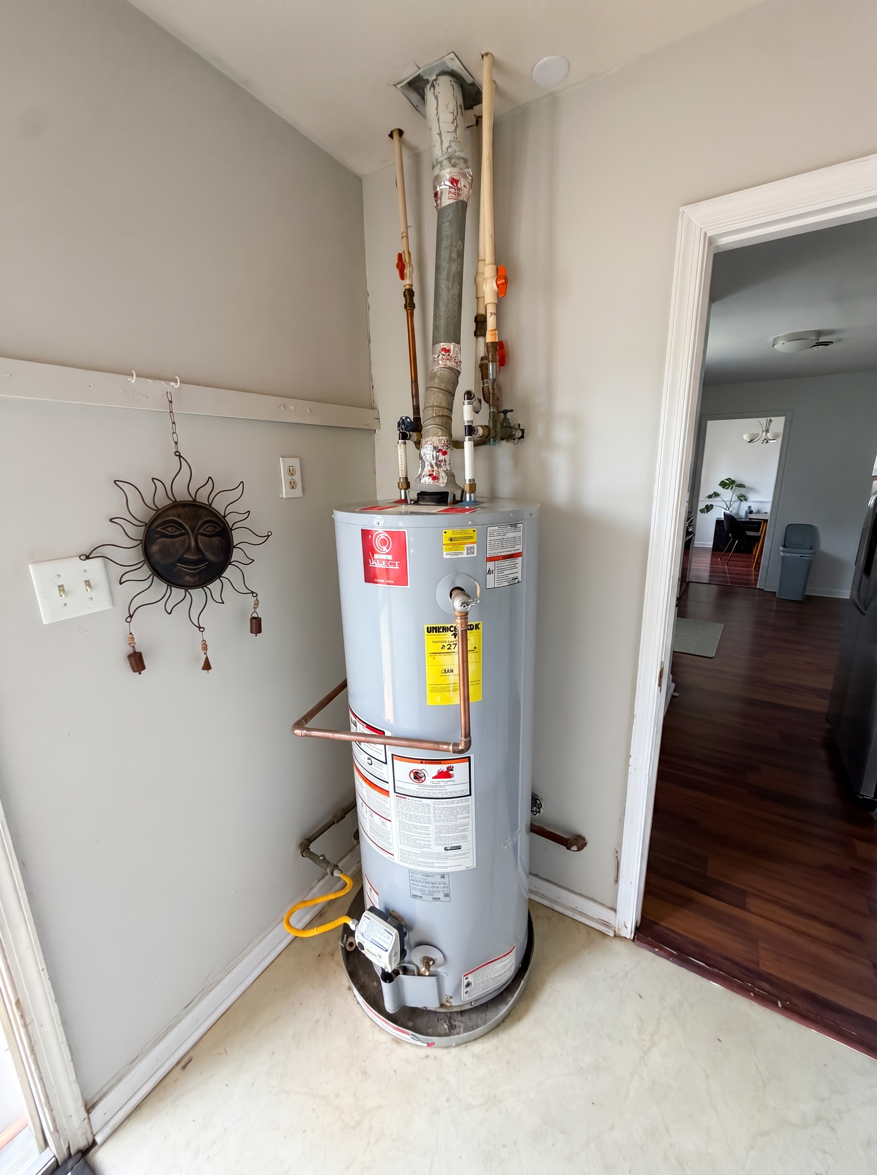Before — old water heater in Chesterfield · 23832